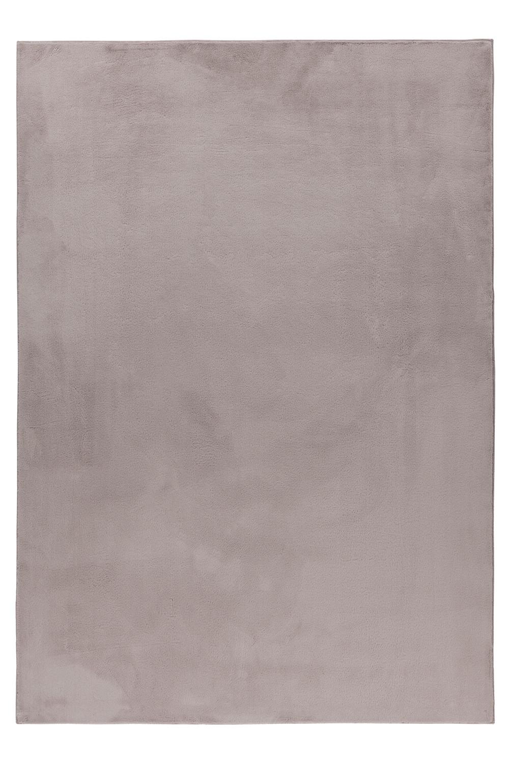 Pouffy Shaggy tæppe Ensfarvet - Beige - 120x170