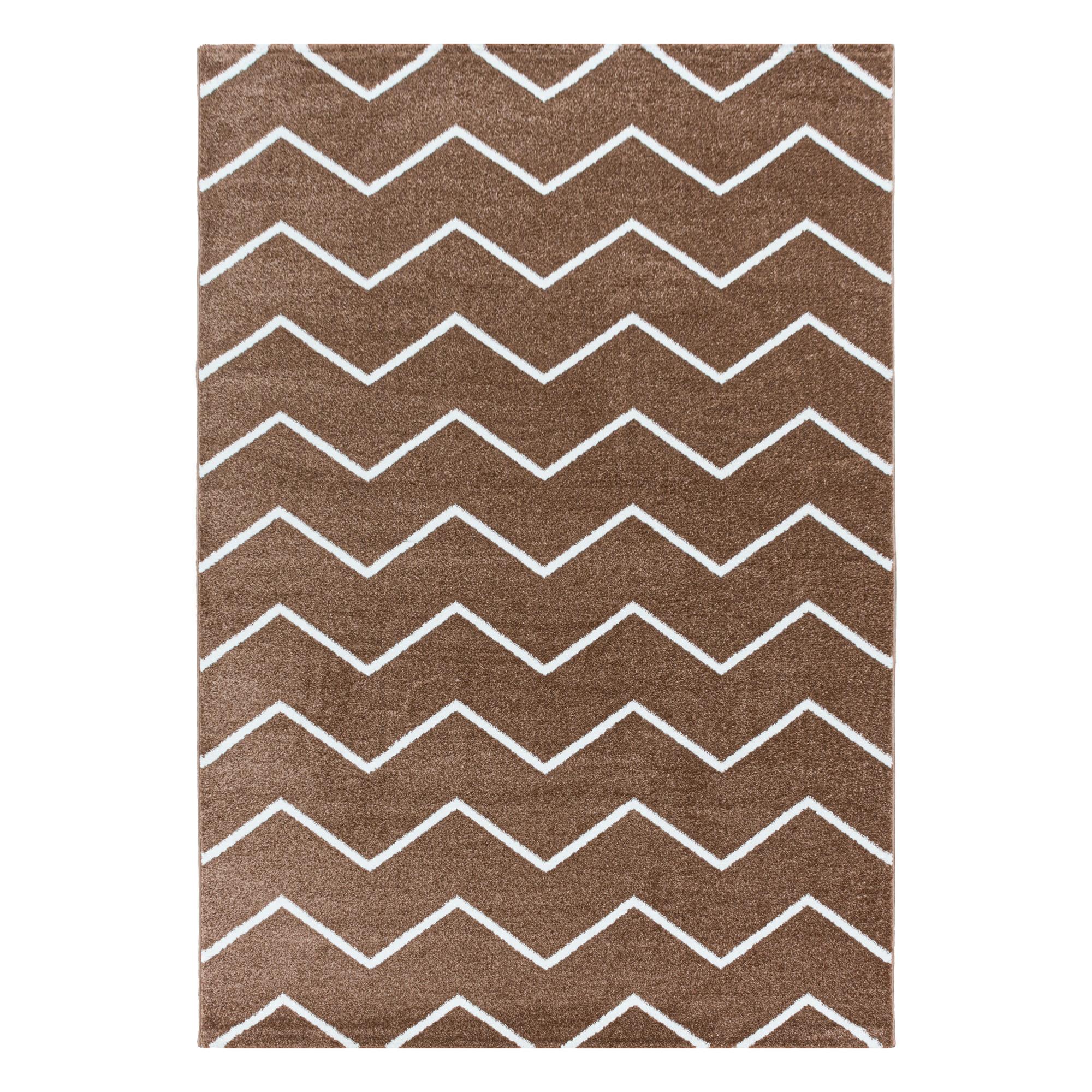 Rio Kortluvet tæppe Chevron - Kobber - 120x170