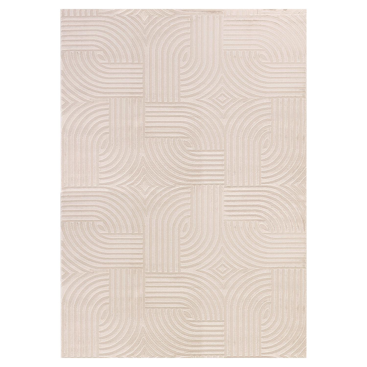 Sahara Indendørs Tæppeløber 3D - Beige - 80x150 (Løber)