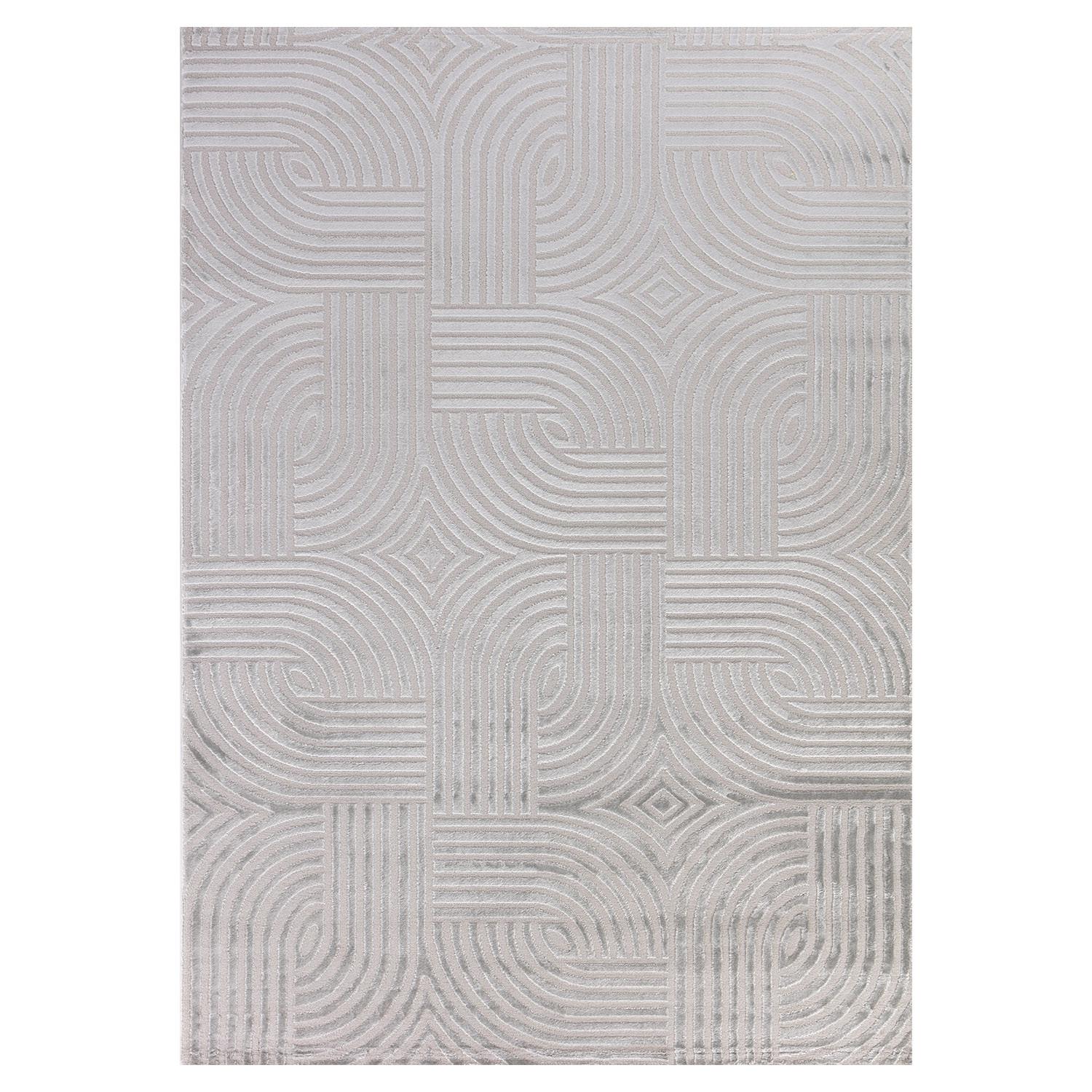 Sahara Indendørs Tæppeløber 3D - Sølv - 80x150 (Løber)