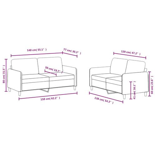 2 personers sofa velour gul