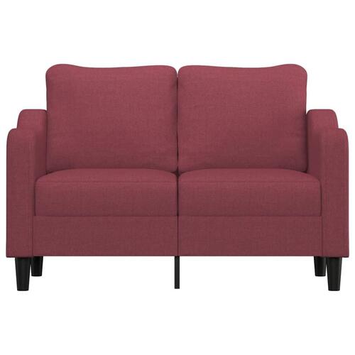 2-personers sofa 120 cm stof vinrød