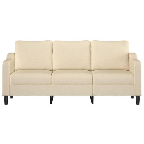 3-personers sofa 180 cm stof cremefarvet