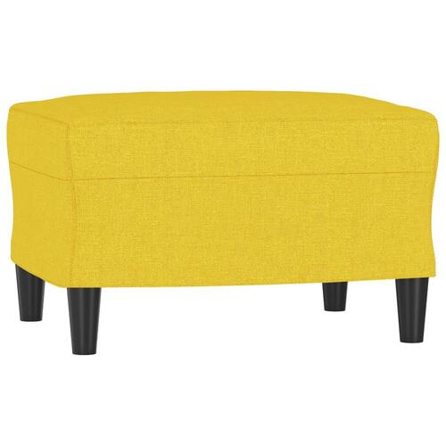 Sofasæt 4 dele med hynder stof lysegul