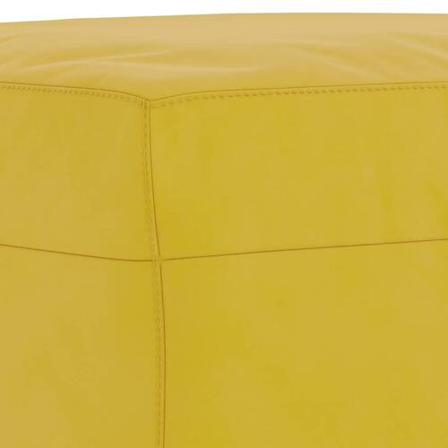 3 personers sofa med puder velour gul
