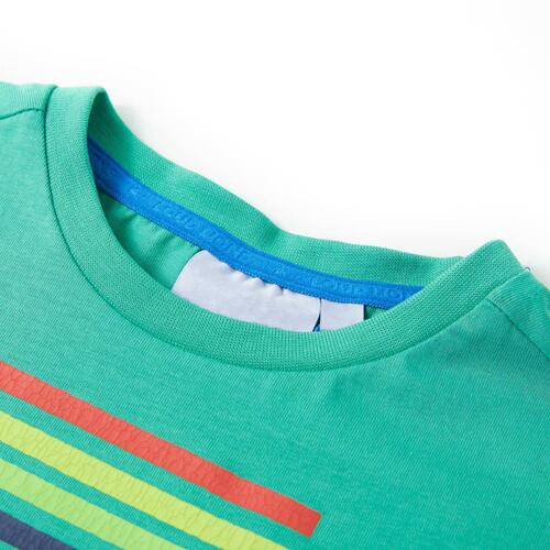 T-shirt til børn str. 92 grøn