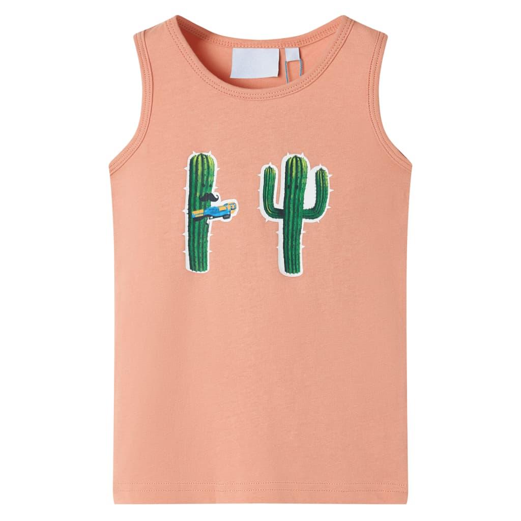 Tanktop til børn str. 104 lys orange