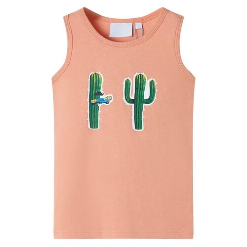 Tanktop til børn str. 128 lys orange