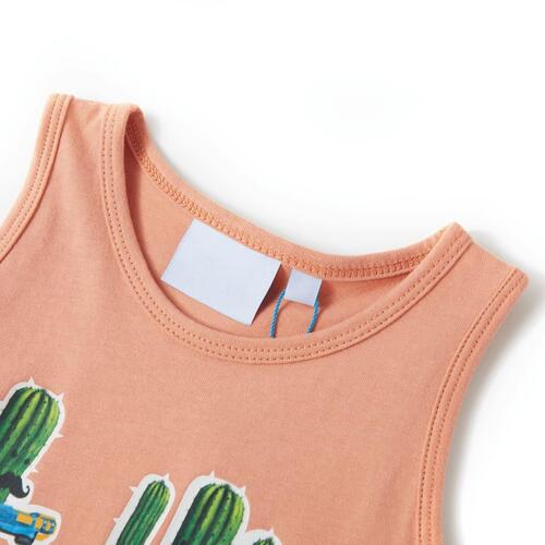 Tanktop til børn str. 128 lys orange