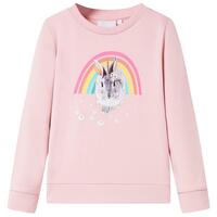 Sweatshirt til børn str. 116 lyserød