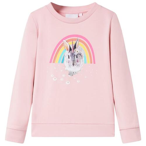 Sweatshirt til børn str. 116 lyserød