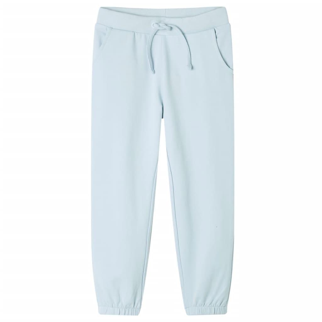 Joggingbukser str. 128 lyseblå billede