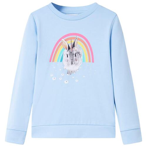 Sweatshirt til børn str. 104 lyseblå