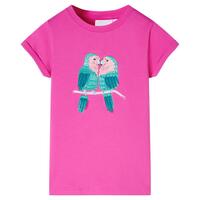T-shirt til børn str. 128 pink