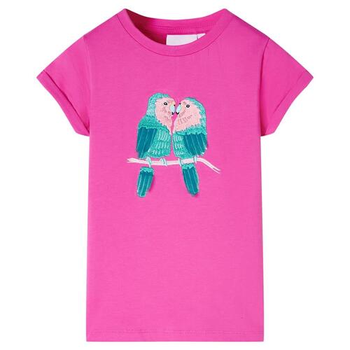 T-shirt til børn str. 128 pink