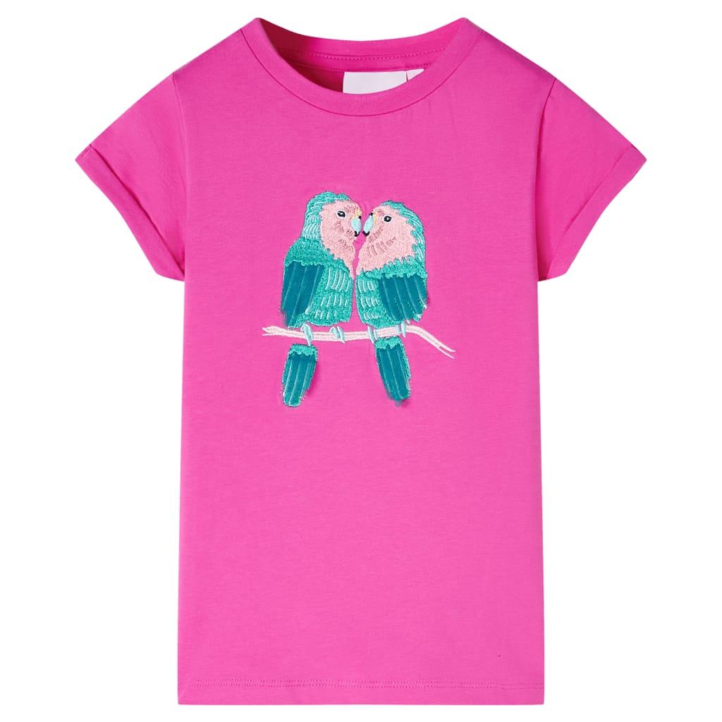 T-shirt til børn str. 128 pink
