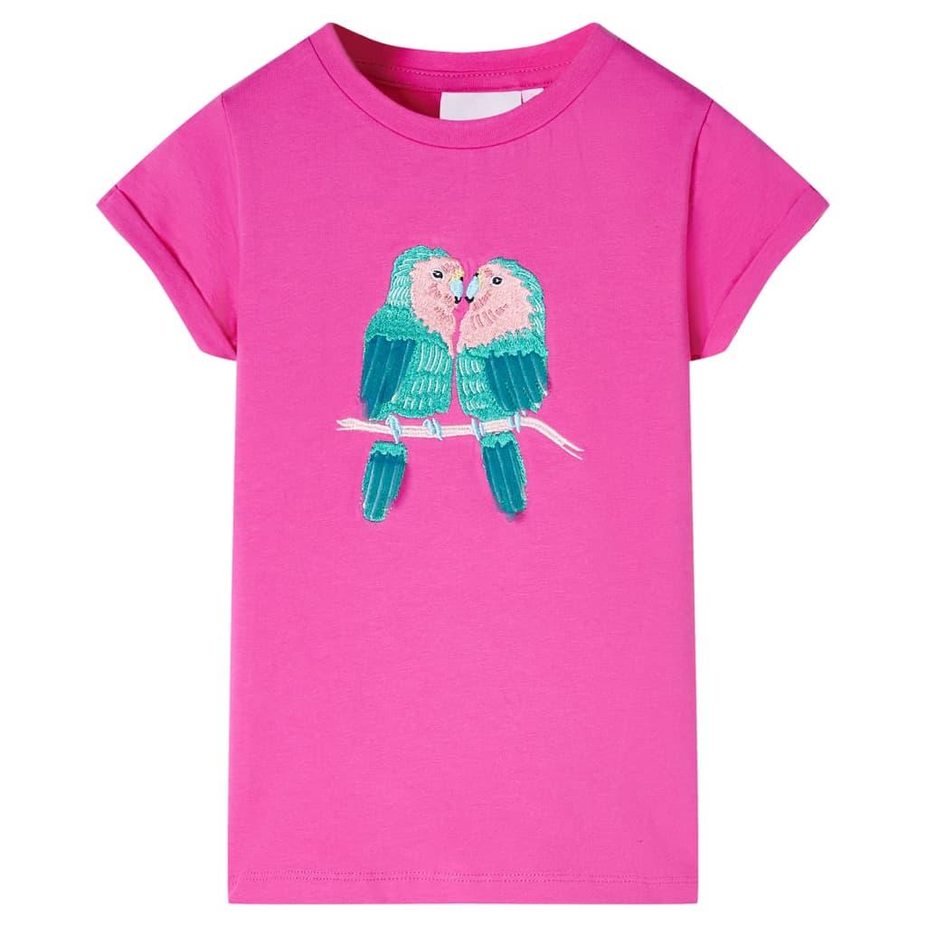 T-shirt til børn str. 104 pink