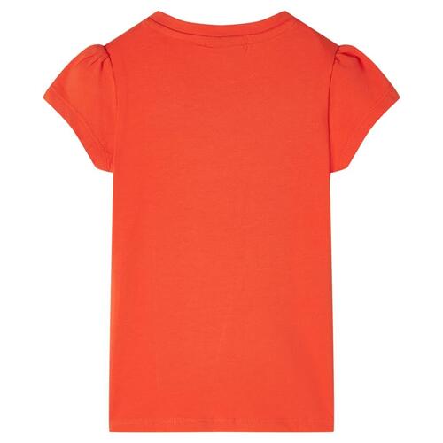 T-shirt til børn str. 116 orange