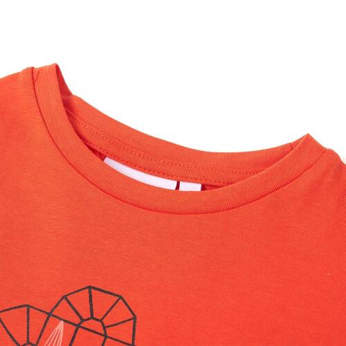 T-shirt til børn str. 116 orange