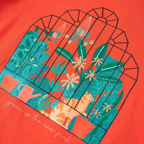T-shirt til børn str. 116 orange