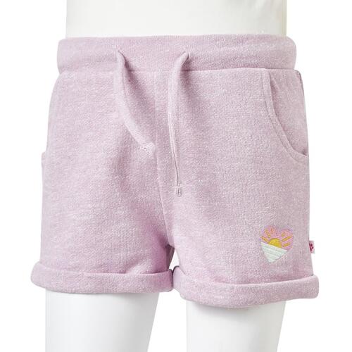 Shorts til børn str. 104 med snor lilla