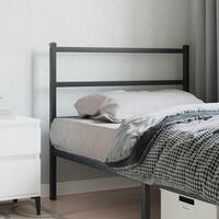 Sengegavl 107 cm metal sort