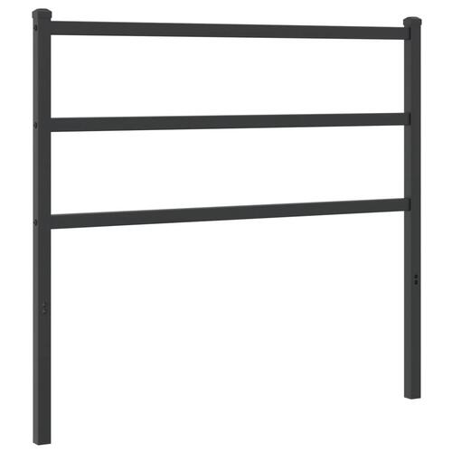 Sengegavl 107 cm metal sort