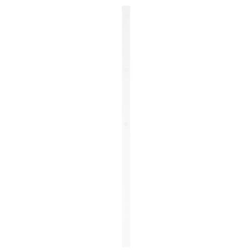Sengegavl 193 cm metal hvid