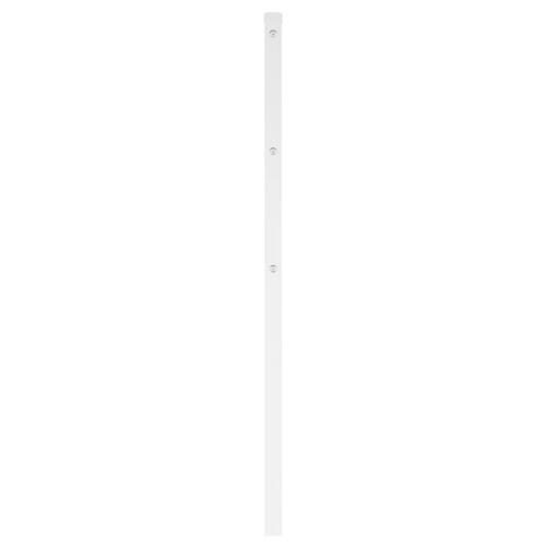Sengegavl 140 cm metal hvid