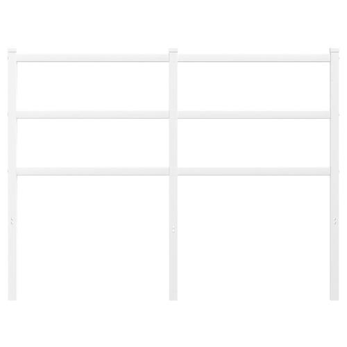 Sengegavl 120 cm metal hvid