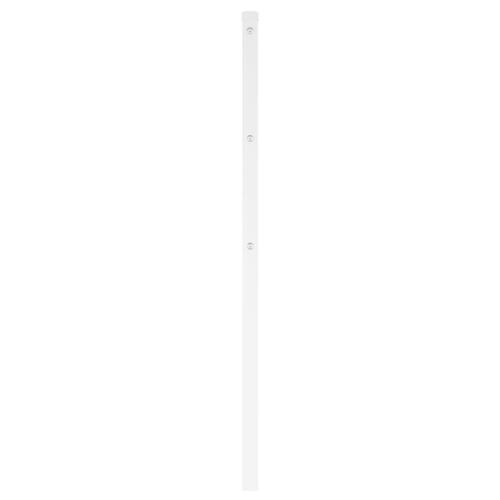 Sengegavl 120 cm metal hvid
