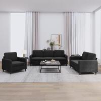 3 personers sofa velour sort