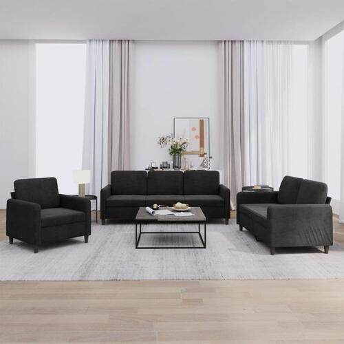 3 personers sofa velour sort