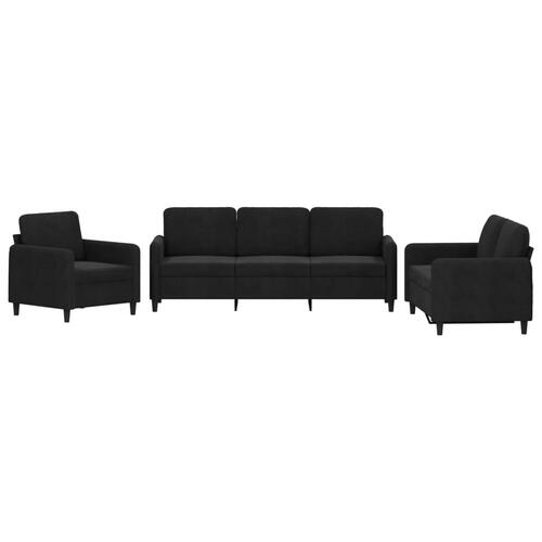 3 personers sofa velour sort