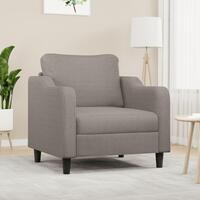 Lænestol 60 cm stof gråbrun