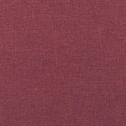 3-personers sofa 180 cm stof vinrød