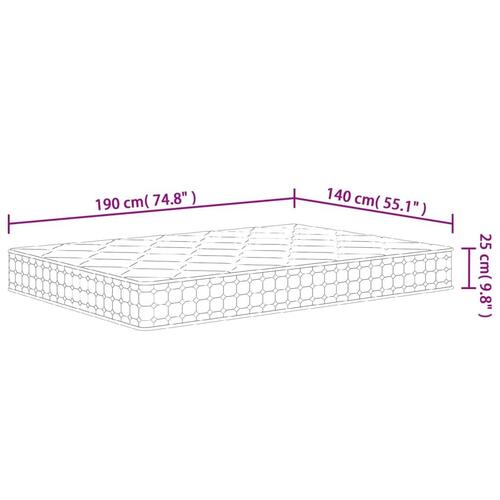 Springmadras m. pocket-fjedre medium fasthed 180x200 cm
