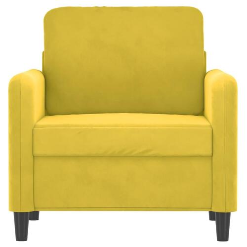 Lænestol 60 cm velour gul