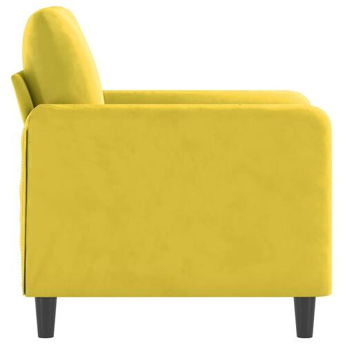 Lænestol 60 cm velour gul
