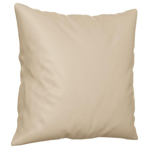 2-personers sofa med puder i mikrofiber - cremefarvet