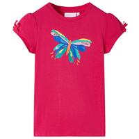 T-shirt til børn str. 92 pink
