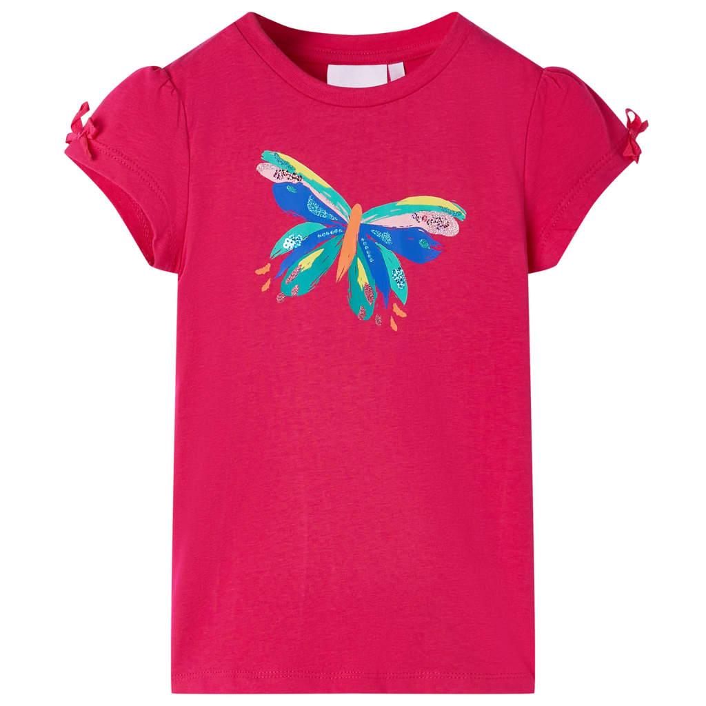 T-shirt til børn str. 92 pink