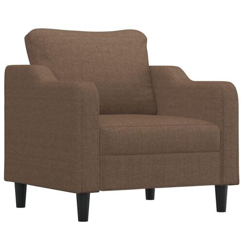 3 personers sofa med hynder stof brun