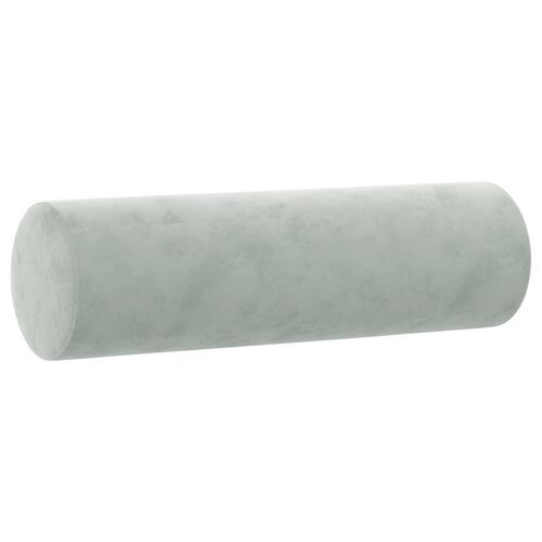 Sofasæt 4 dele med puder velour lysegrå