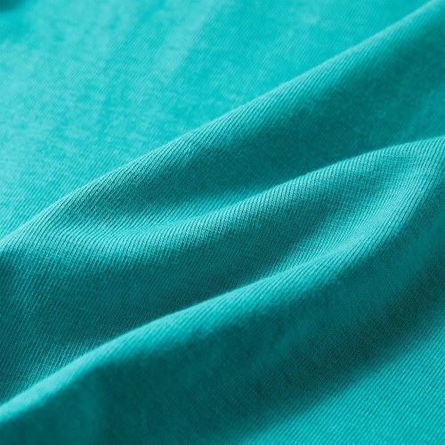 Kortærmet T-shirt til børn str. 92 mørk mintgrøn