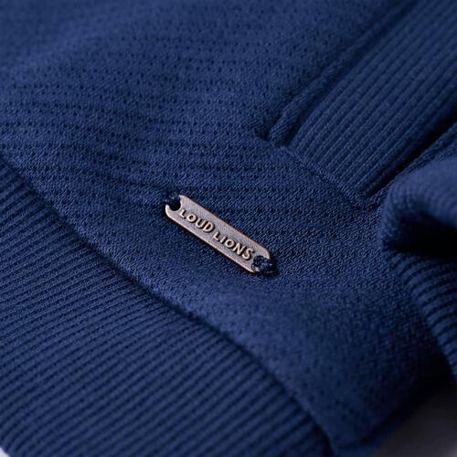 Sweatshirt til børn str. 92 med lynlås marineblå
