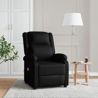 Massagestol kunstlæder sort