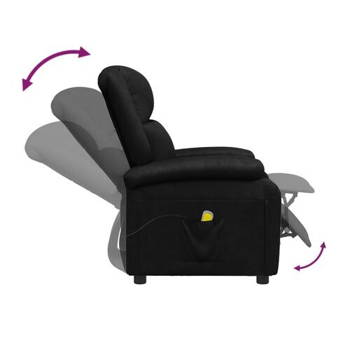 Massagestol kunstlæder sort
