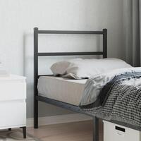 Sengegavl 80 cm metal sort