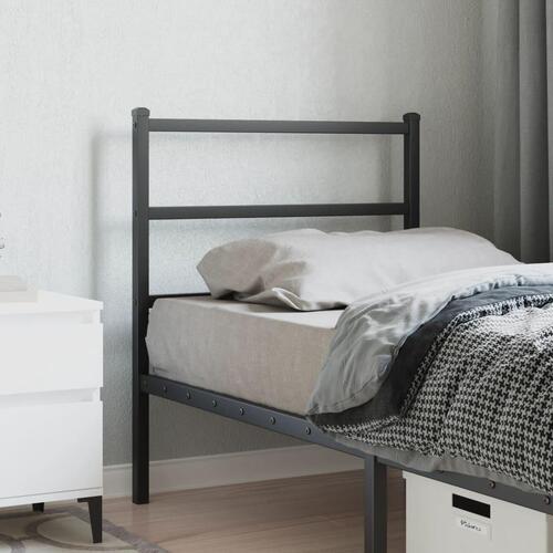 Sengegavl 80 cm metal sort